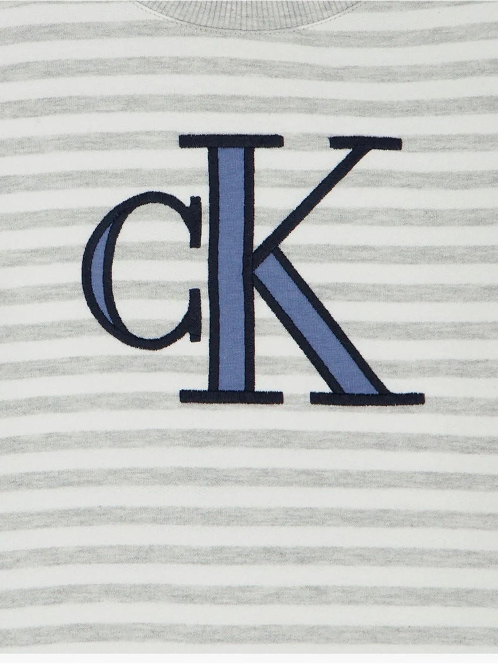 Calvin Klein Gray Striped Kids Set - cK Logo
